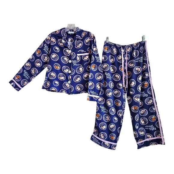 PAUL FRANK Women's XS Pajamas Set Rollin With Tha Homies Hamsters Rare Y2K - Picture 1 of 11